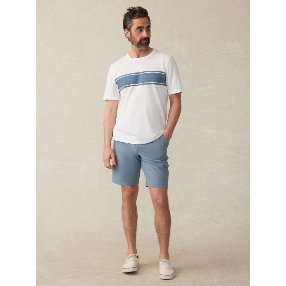 Faherty All Day Shorts 9” Inseam Pockets Drawstring Vacation Sz 38